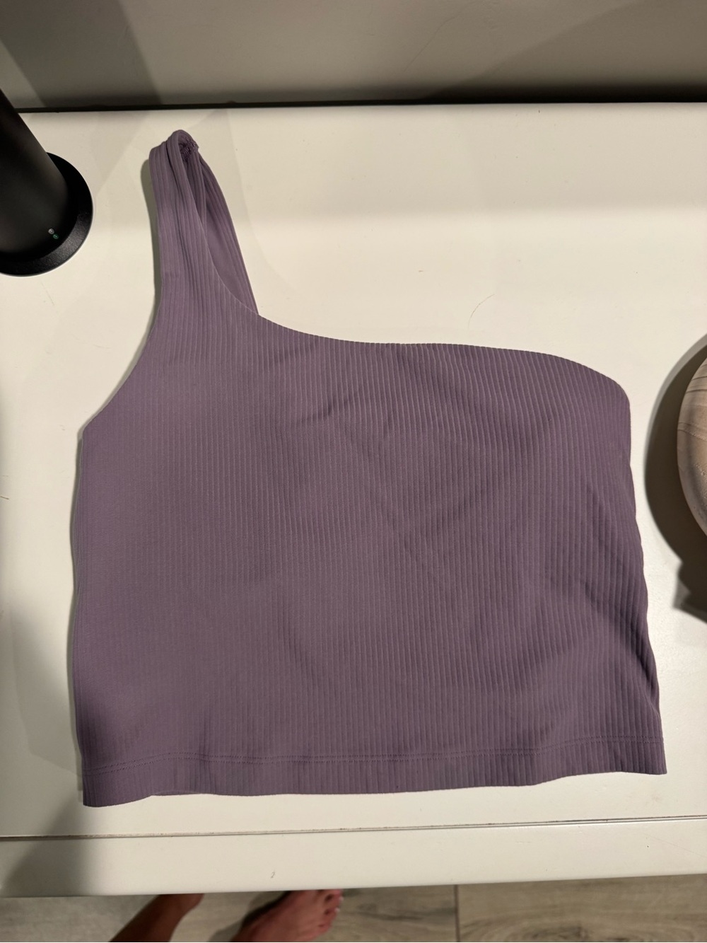 Lululemon Ribbed nulu asymmetrical top size 6
